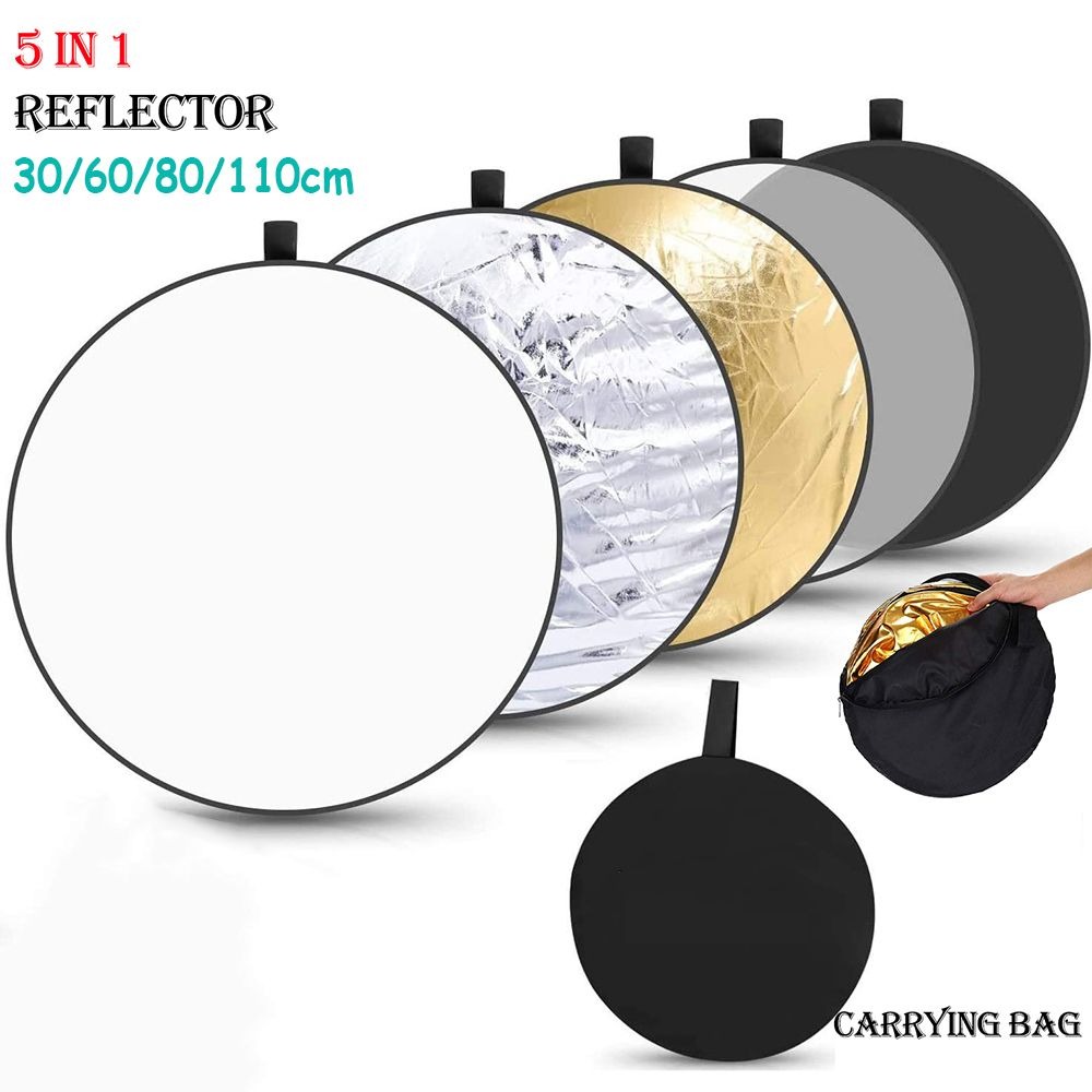 Lighting In Photography Studio - Reflektor 30CM 60CM 80CM 110CM srebrny