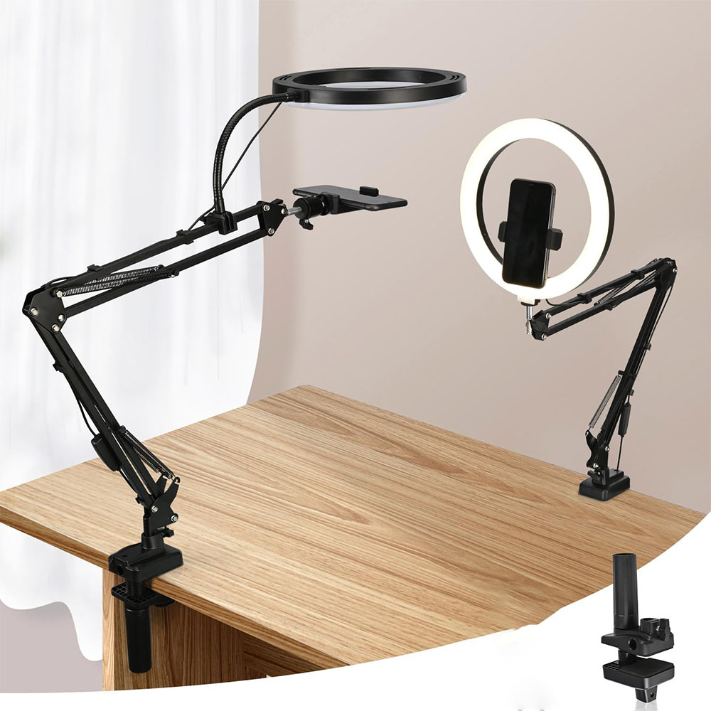 Photography Lighting Circle - Lampa Pierścieniowa ze Statywem i Uchwytem