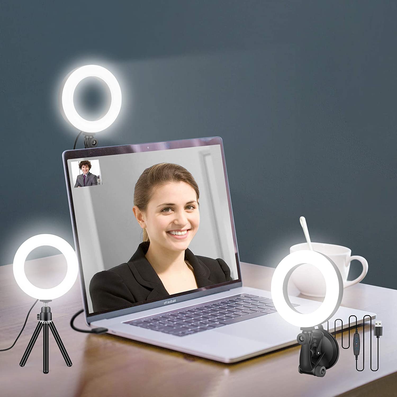 Photography Lighting Ring - Lampa pierścieniowa 16 cm do spotkań