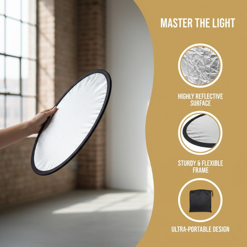 Lighting In Photography Studio - Okrągły reflektor fotograficzny 5 w 1,