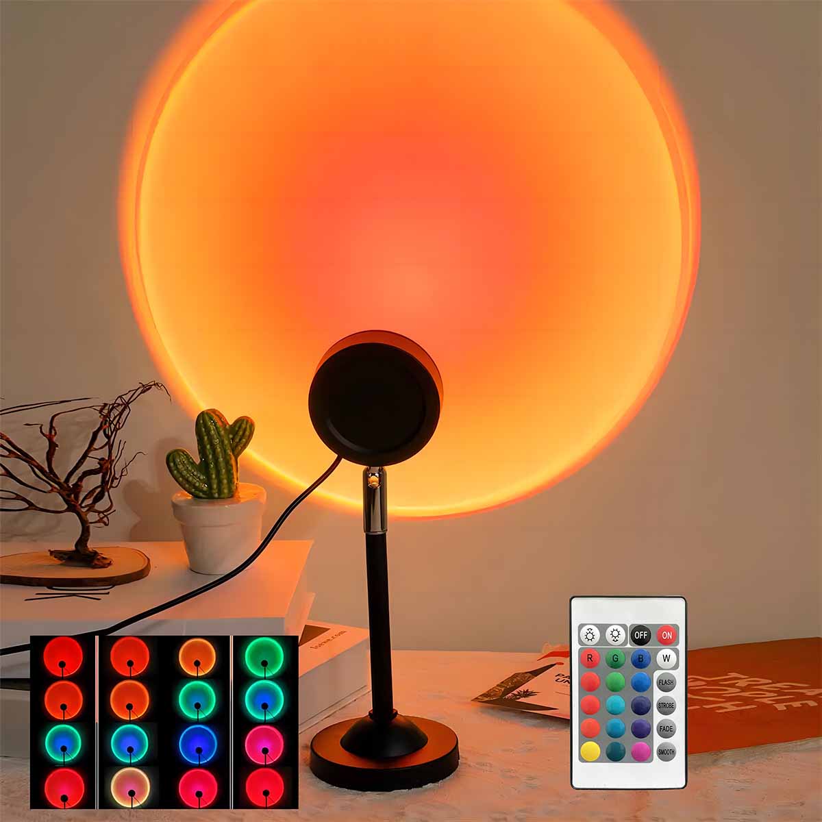 Photography Lighting Setup - Projektor Zachodu Słońca z Pilotem, 16