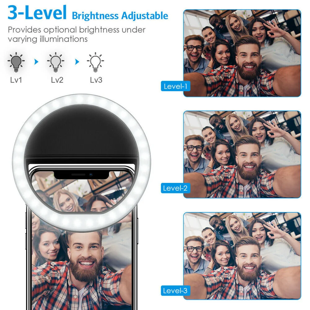 Akumulatorowa lampka selfie z  – Photography Lighting Ring recenzja i cena