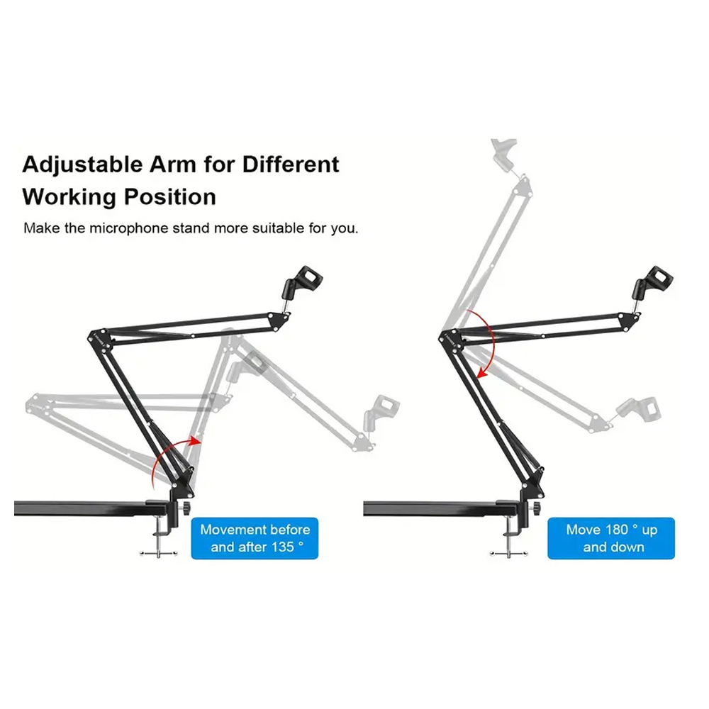 Składany metalowy wysuwany wsp – Boom Arm Stand recenzja i cena