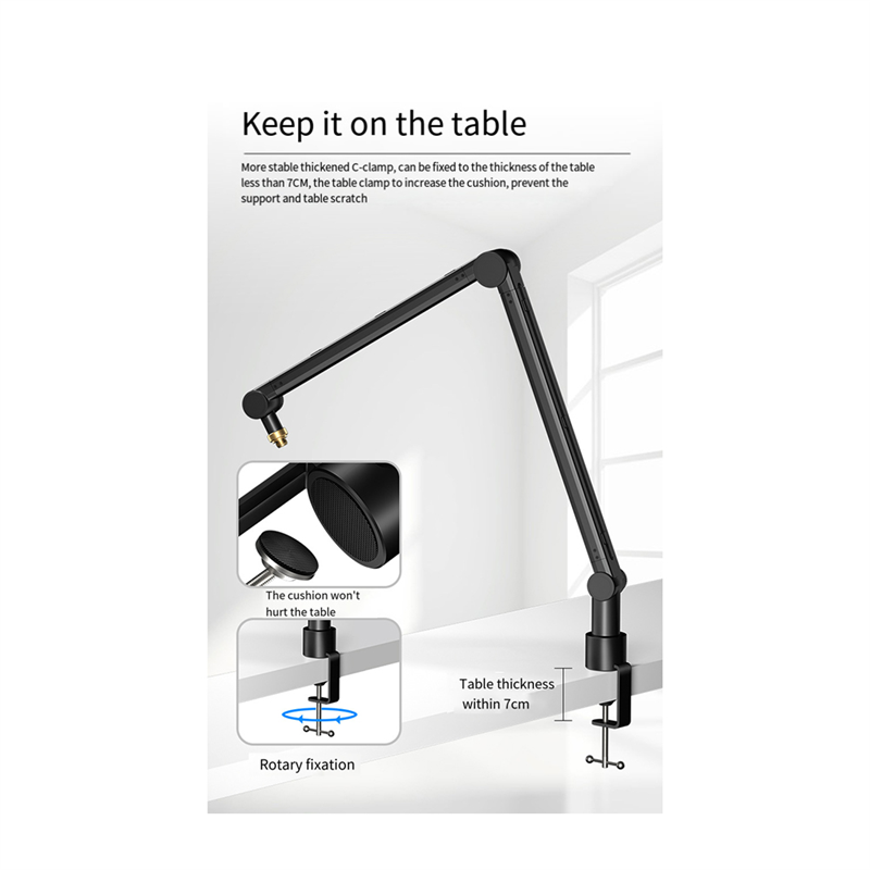 Regulowany statyw mikrofonowy  – Boom Arm Stand recenzja i cena