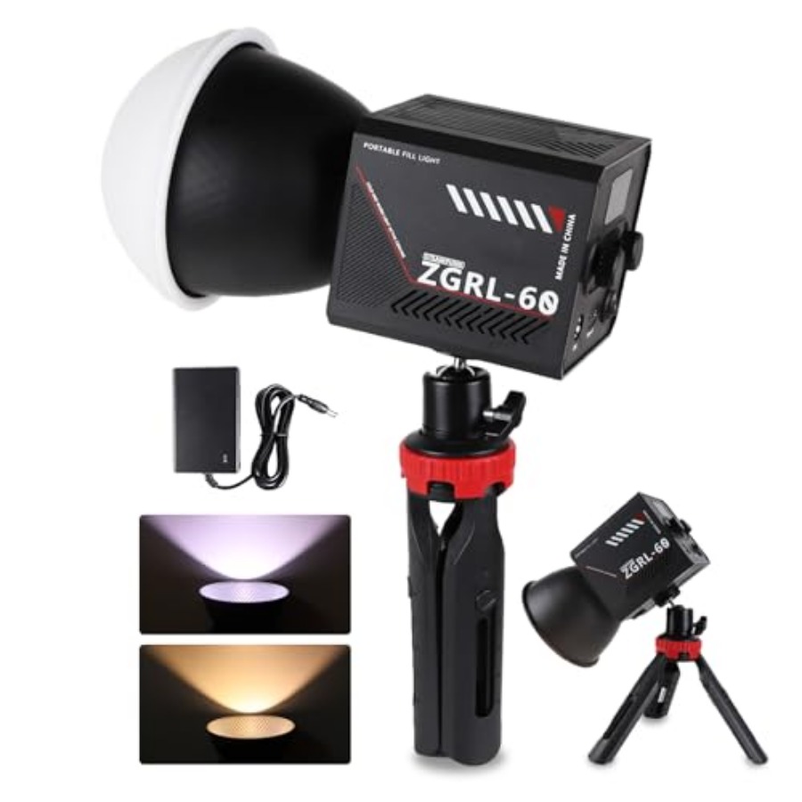 Przenośna lampa wideo LED COB  – Lighting In Photography Studio recenzja i cena