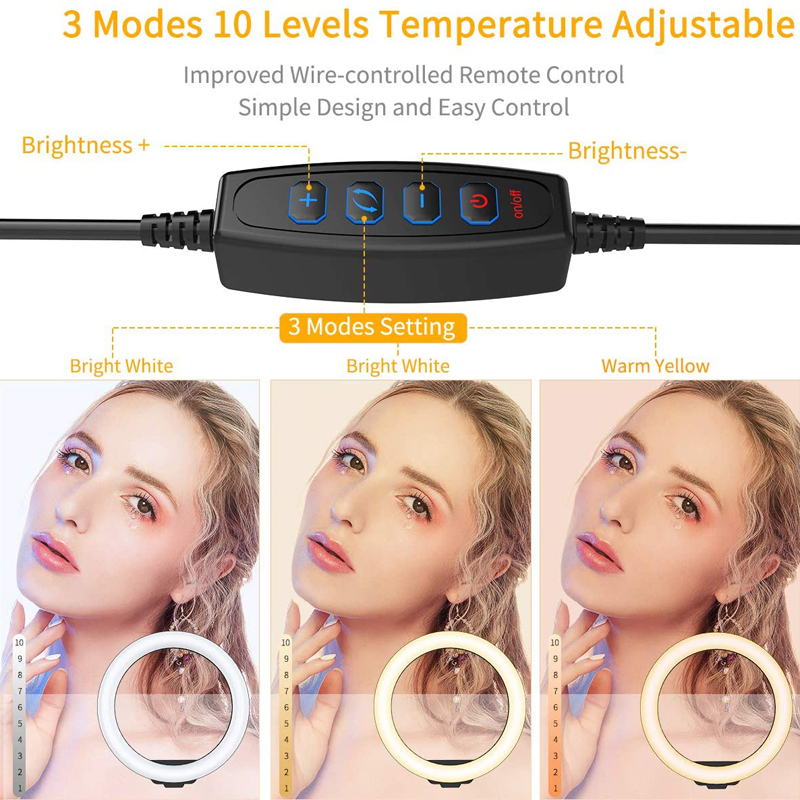 Lampa wideo 16/26/33cm, pierśc – Photography Lighting Description recenzja i cena