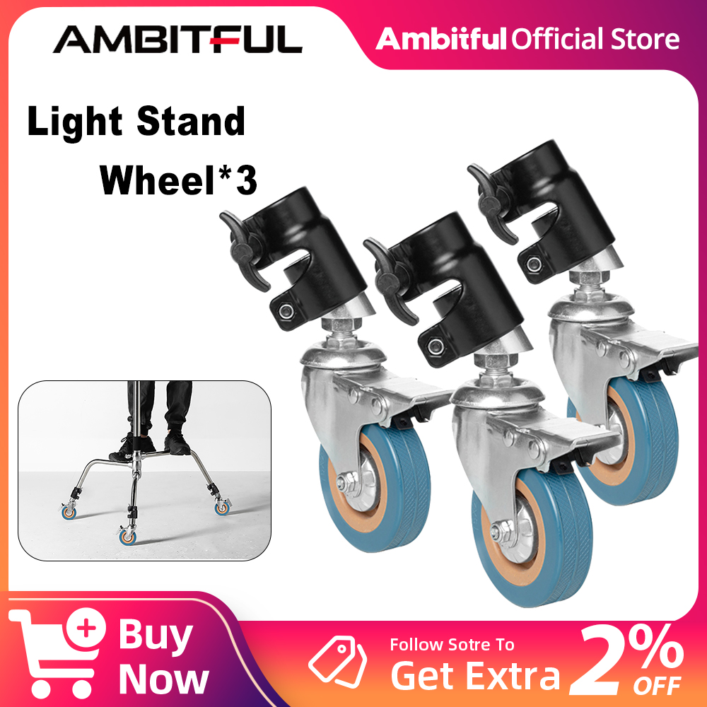 AMBITFUL 3 szt. Metalowe kółka – Photography Lighting Setup recenzja i cena