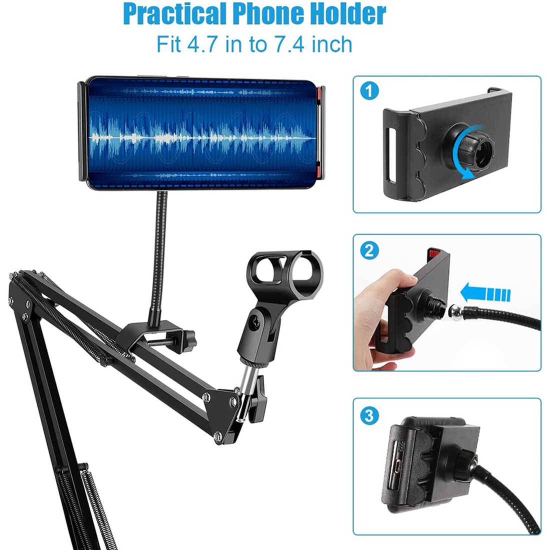 Stojak mikrofonowy NALFI, regu – Boom Arm Stand recenzja i cena