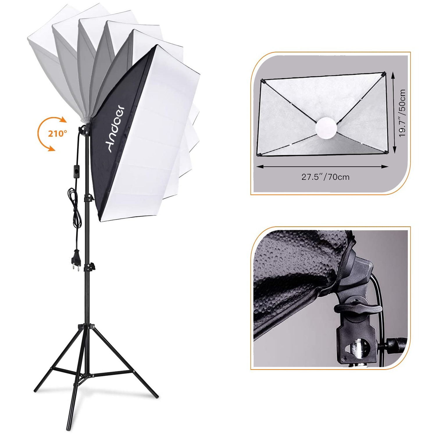 Zestaw oświetlenia Andoer Soft – Photography Lighting Setup recenzja i cena